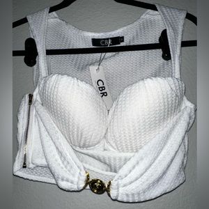 CBR- size 2-sleeveless crop top-NWT
